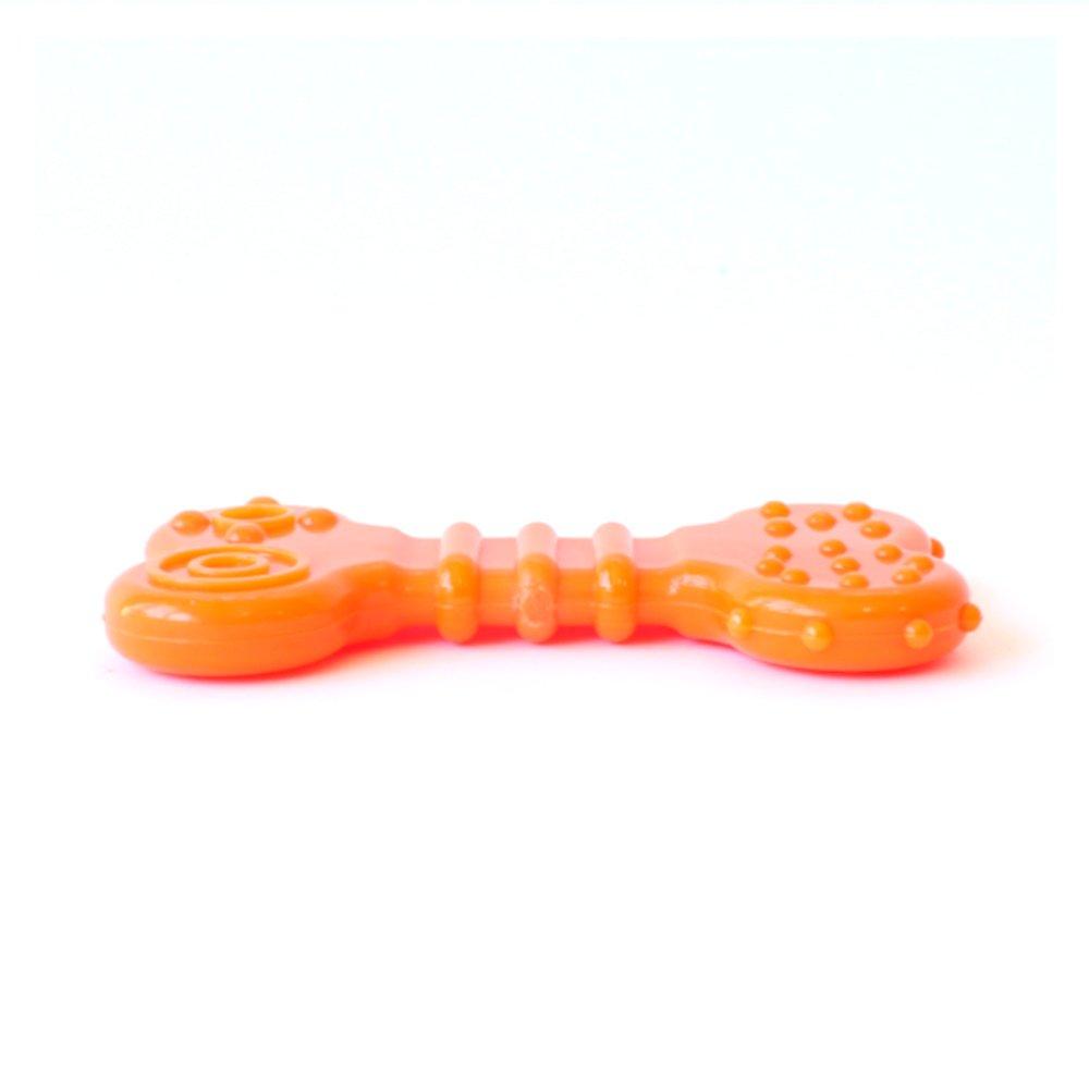 Miniatura Brinquedo Odontopet Osso Flexi Flat Laranja para Cães - Tam. P