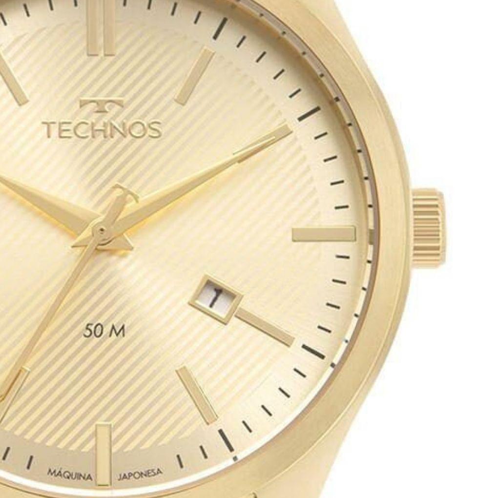 Miniatura Relógio Masculino Technos Steel Dourado 2115Mzw/1D