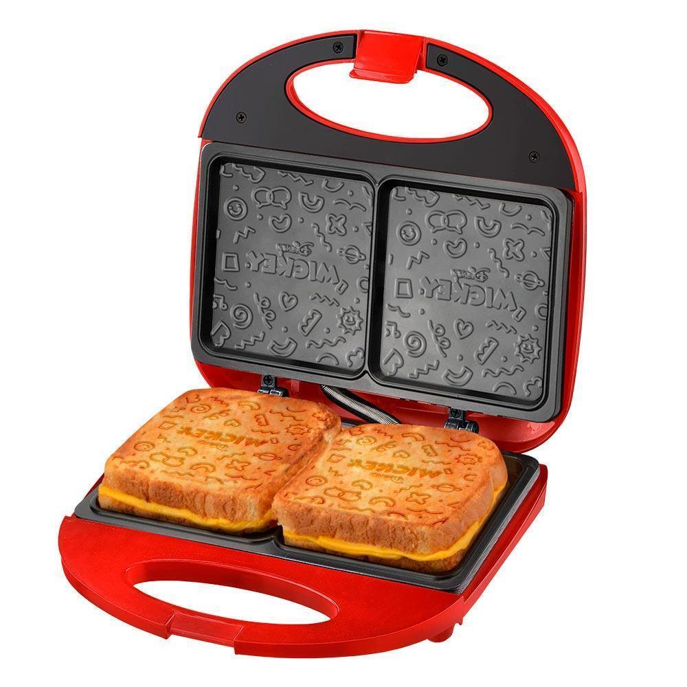 Sanduicheira Grill Mickey Mallory Disney Funny Plates 127V