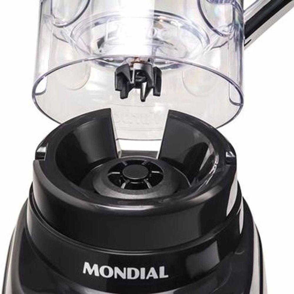 Miniatura Liquidificador Mondial 3 Velocidades 500W L99 Com Filtro Preto 220V