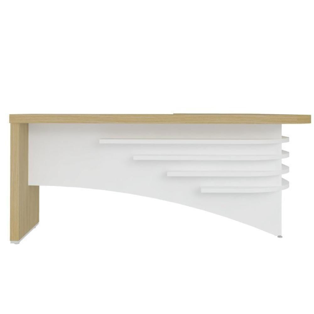 Conjunto Consultório de Psicologia e Terapia 2 Peças Mesa Diretor em L com Balcão Artany Carvalho