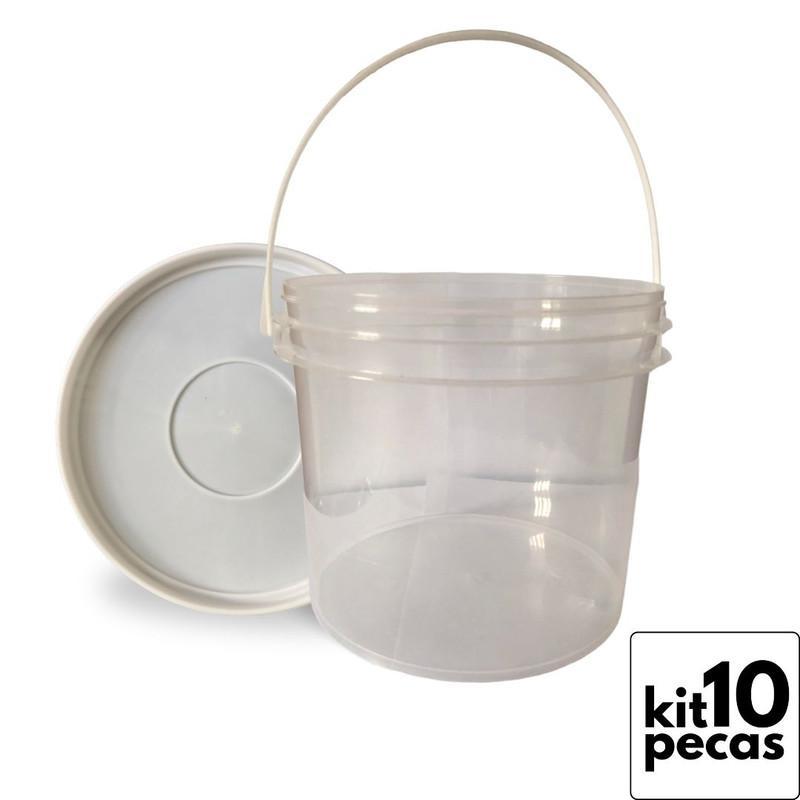 Miniatura Pote Para Henna 2.2L Transp 10 Pçs