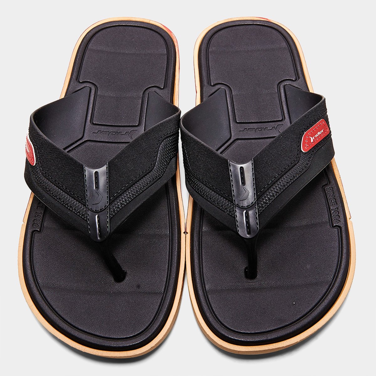Miniatura Chinelo Rider Spin Masculino Bege - 37/38