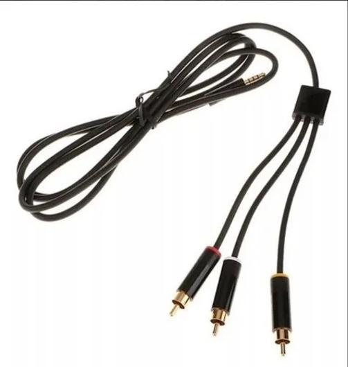 Miniatura Cabo Av Audio Video Imagem Tv Antiga Xbox 360 Super Slim