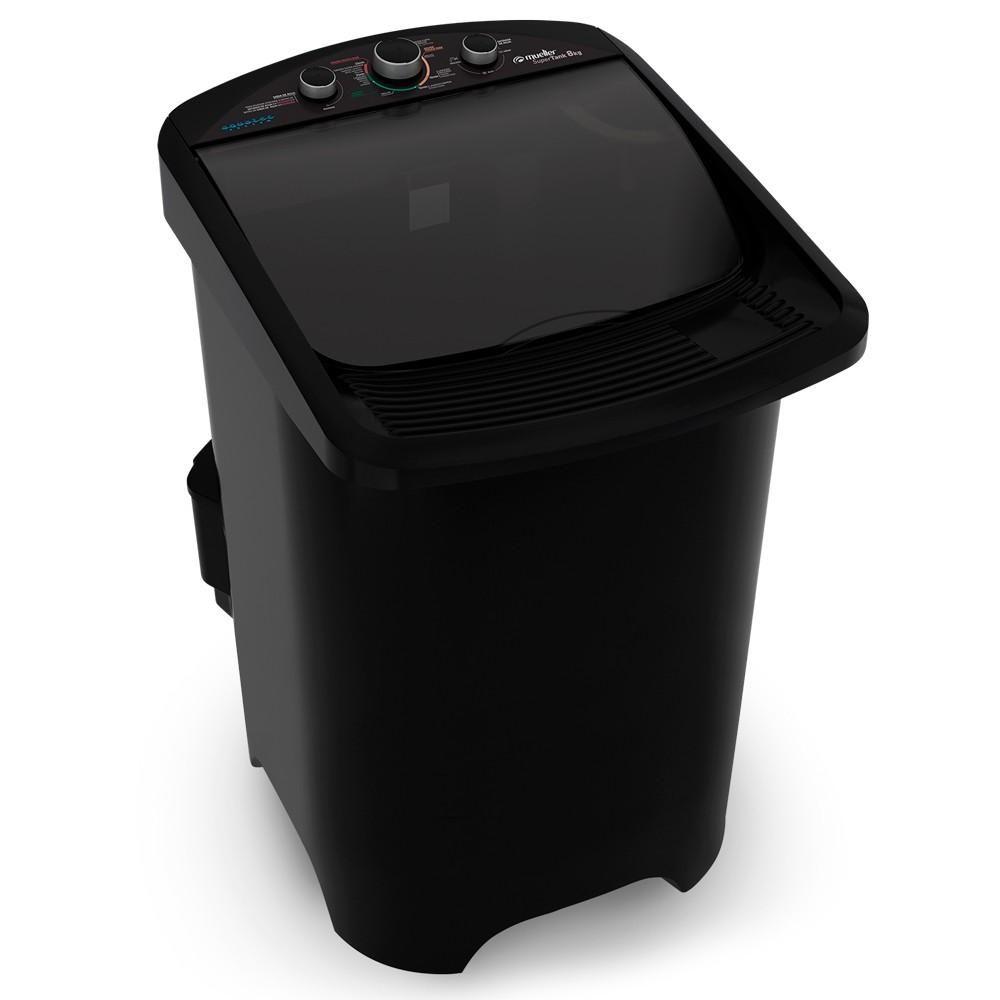 Miniatura Tanquinho Supertank Mueller com Aquatec 8Kg Preto 220V