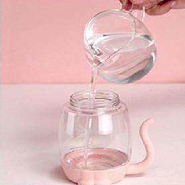 Miniatura Umidificador Ar Aromatizador Luminaria Gato - USB Portátil Abs/silicone - Usb - Umidificador - Bivolt automático