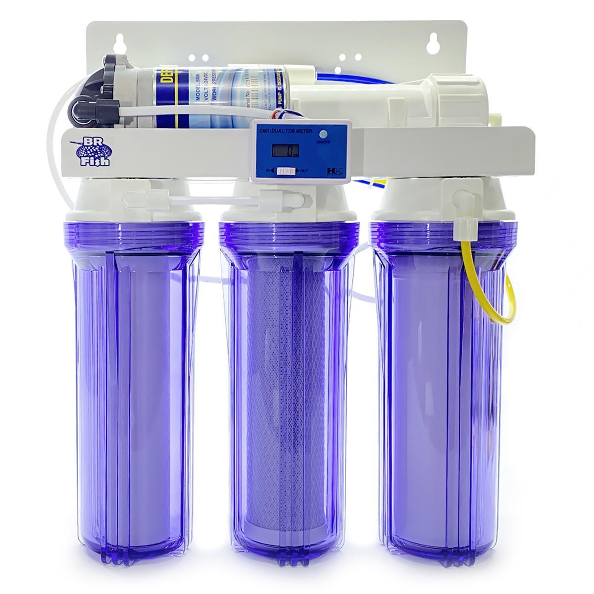 Miniatura Filtro Osmose Reversa 50Gpd + Bomba + Tds In-Line Transparen