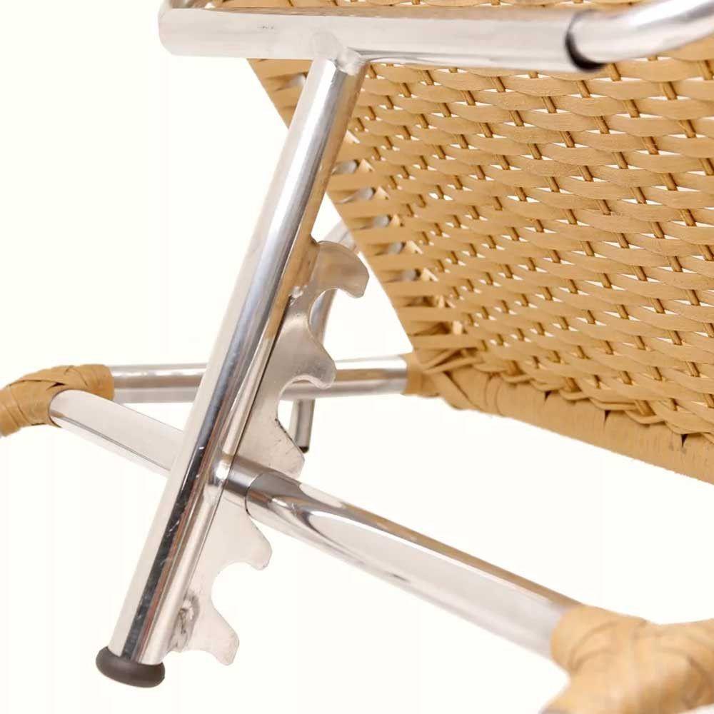 Miniatura Kit Espreguiçadeiras Catar E Mesa Garden Confortável Trama Avelã