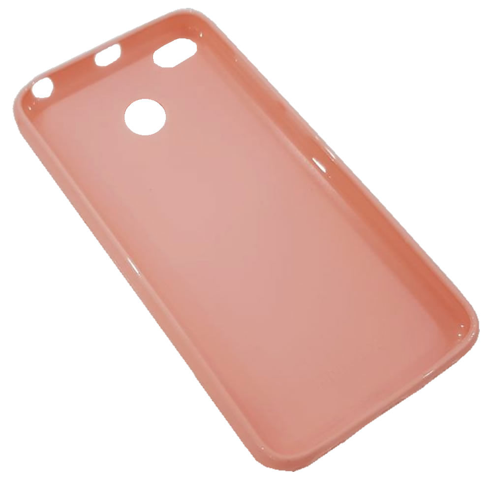 Miniatura Capa Rosa Redmi 4X Silicone Fosco com Película de Gel