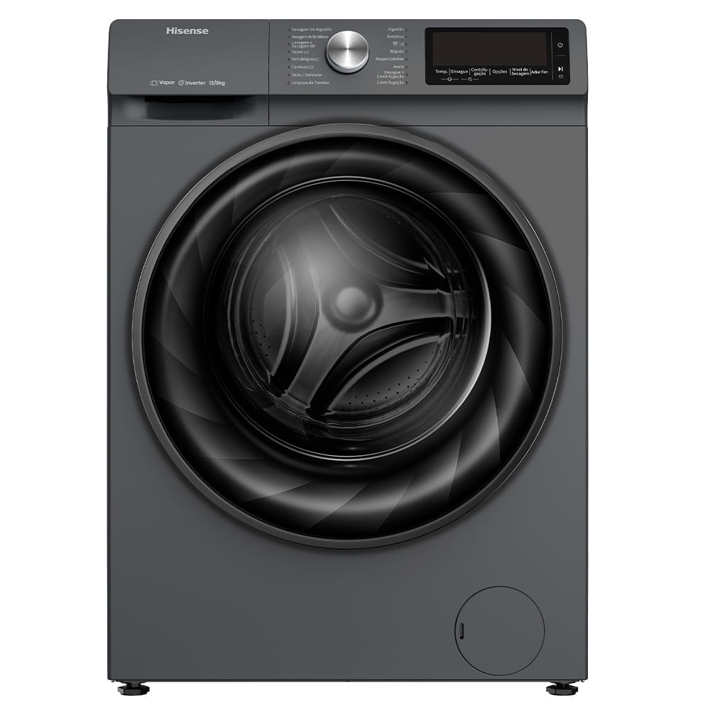 Miniatura Lava & Seca Hisense Steam Titanium com 13 Programas de Lavagem - WD5Q1342BW 110