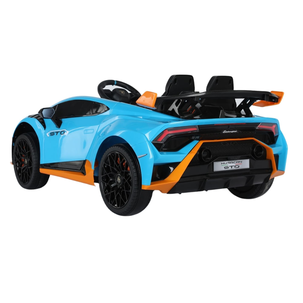 Miniatura Carro Elétrico Infantil Mini Lamborghini 12v Azul Zippy Toys