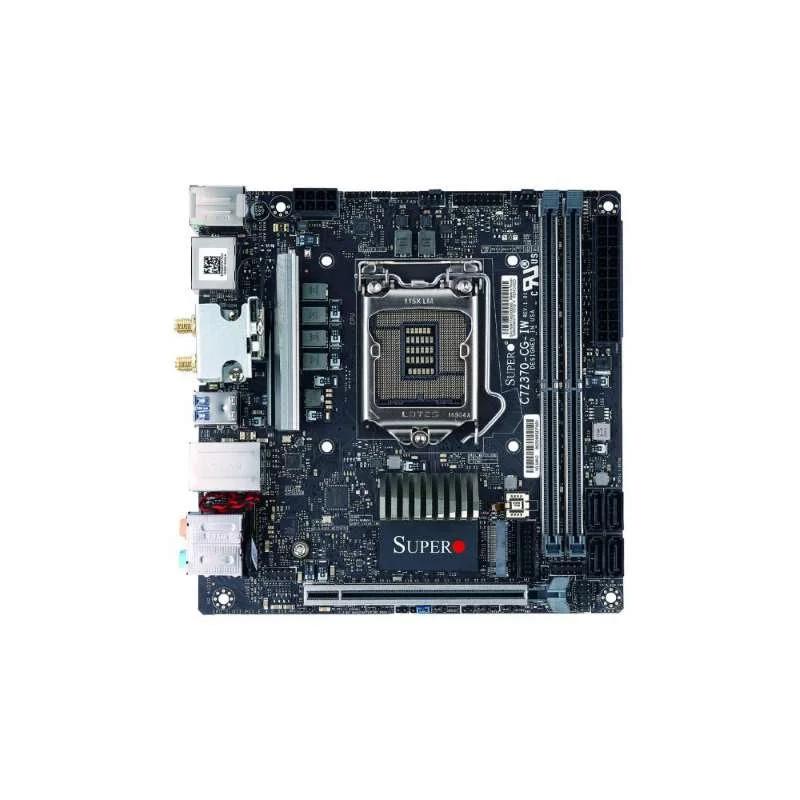 Miniatura Placa mae supermicro z370 mini-itx - intel 8a. ger (1151)