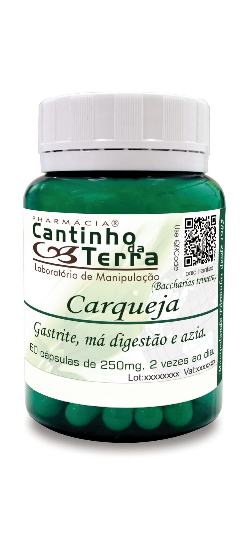Miniatura Capsula Carqueja 250Mg - 60Caps
