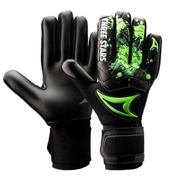 Miniatura Luva Goleiro Three Stars Kick - PTO/VDE M