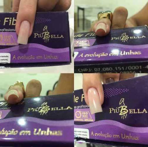 Miniatura Piubella Fibra De Vidro Unhas De Fibra De Vidro 100Un