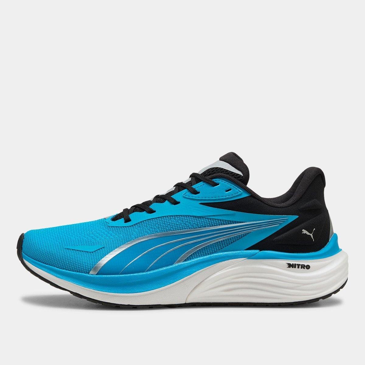 Tênis Puma Electrify Nitro 4 Masculino Azul+Preto - 37
