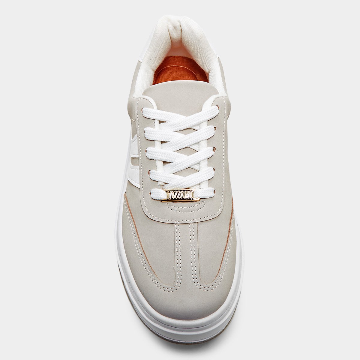 Miniatura Tênis Vizzano Básico Feminino Cinza+Branco - 34