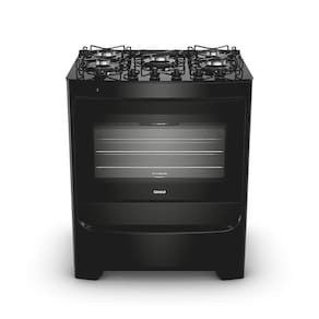 Miniatura Fogão 5 Bocas Consul CFS5VBE com Mesa de Vidro e Acendimento Automático Preto - Bivolt