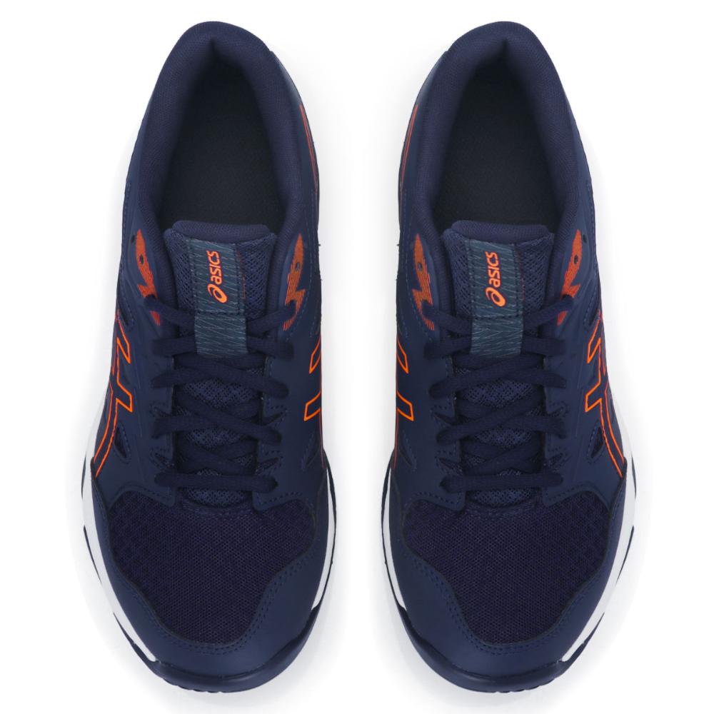 Miniatura Tênis Asics Gel Rocket 11 Marinho Laranja e Branco 38