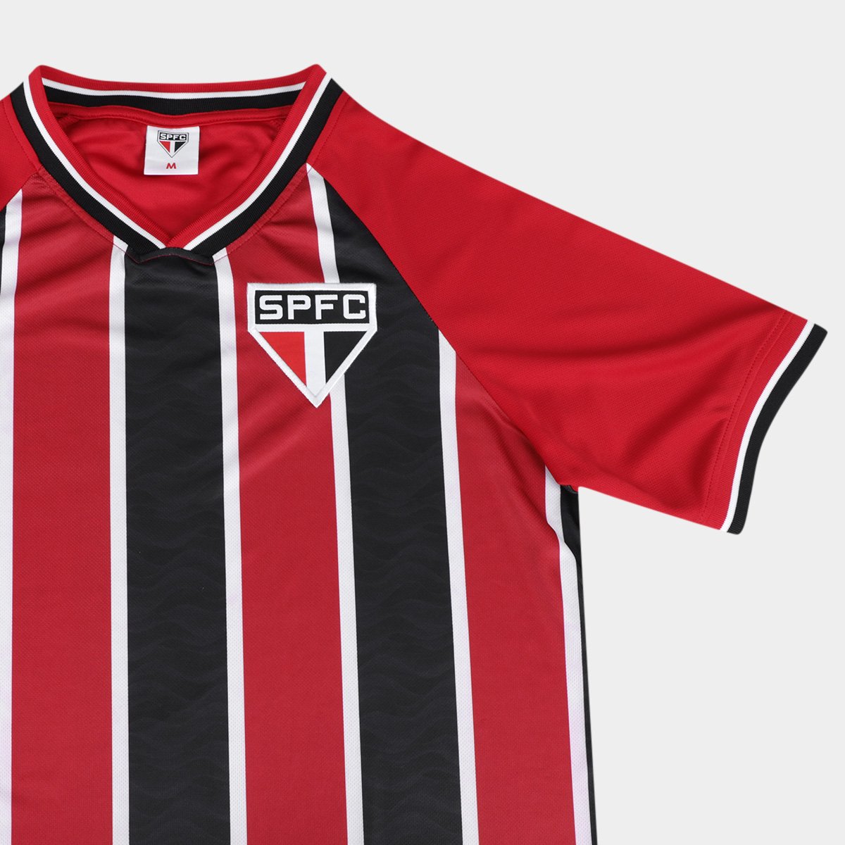 Miniatura Camiseta São Paulo Listras Lotus Masculino Vermelho - EGG