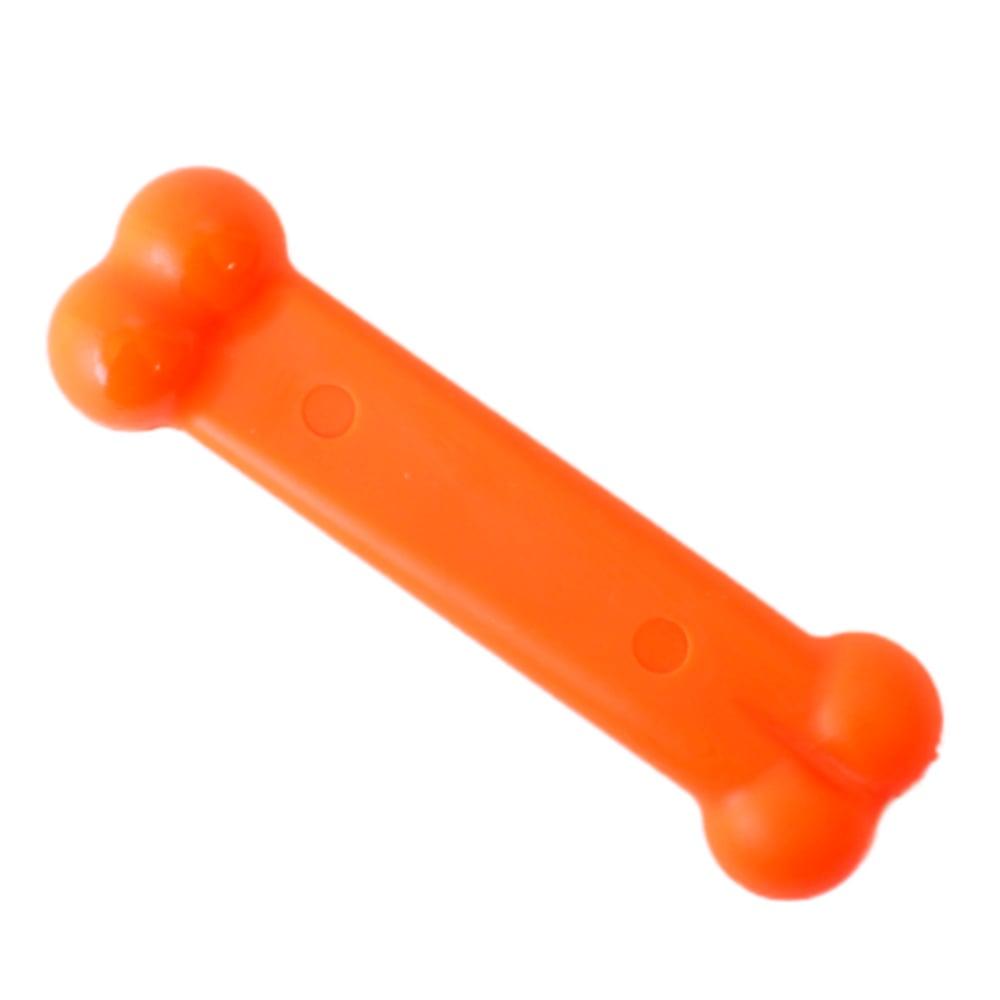 Miniatura Brinquedo Odontopet Osso Bone Flexi Laranja para Cães - Tam. M