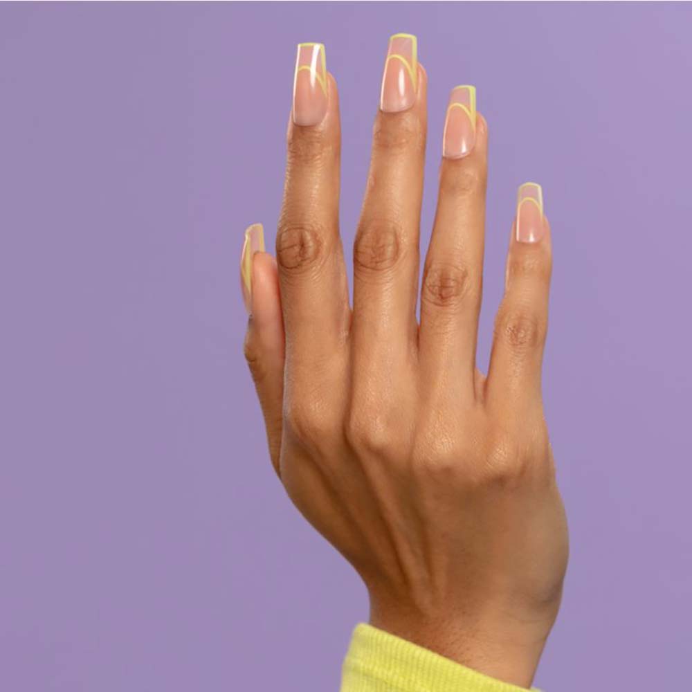 Unhas Postiças Kiss New York - Gel Extend French Neon 1 Un
