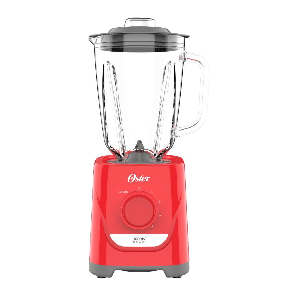 Miniatura Liquidificador Oster Jarra de Vidro 1,7 Litros Vermelho 1000W 220V OLIQ501-220 220v