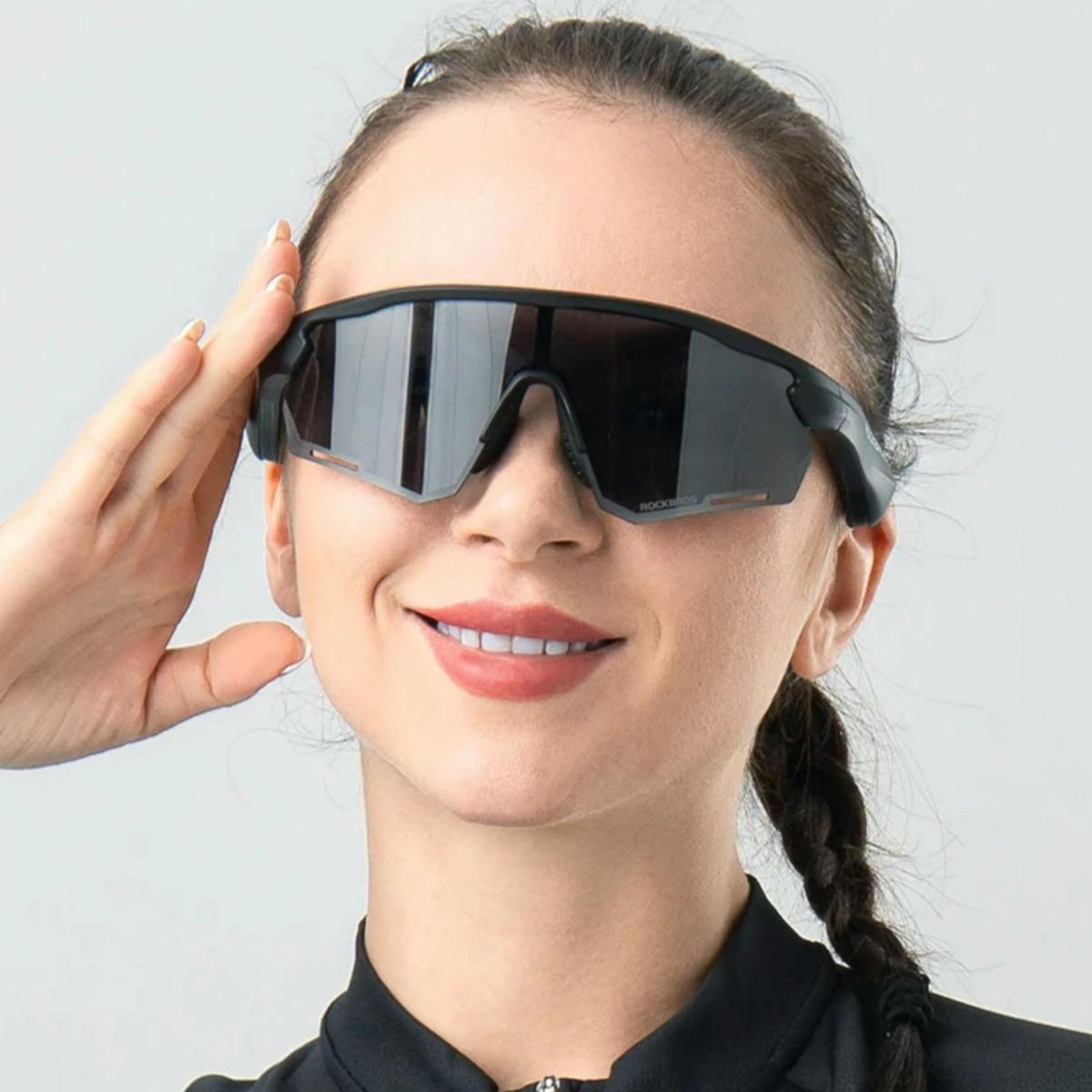 Óculos De Sol Polarizado Com Bluetooth Rockbros Trivex Music