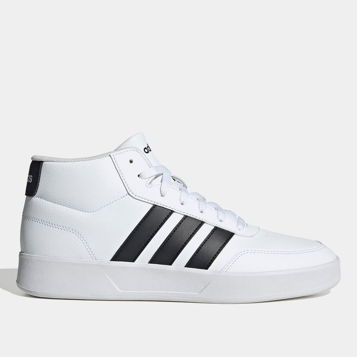 Miniatura Tênis Adidas Breaknet Mid Masculino Branco+Preto - 37