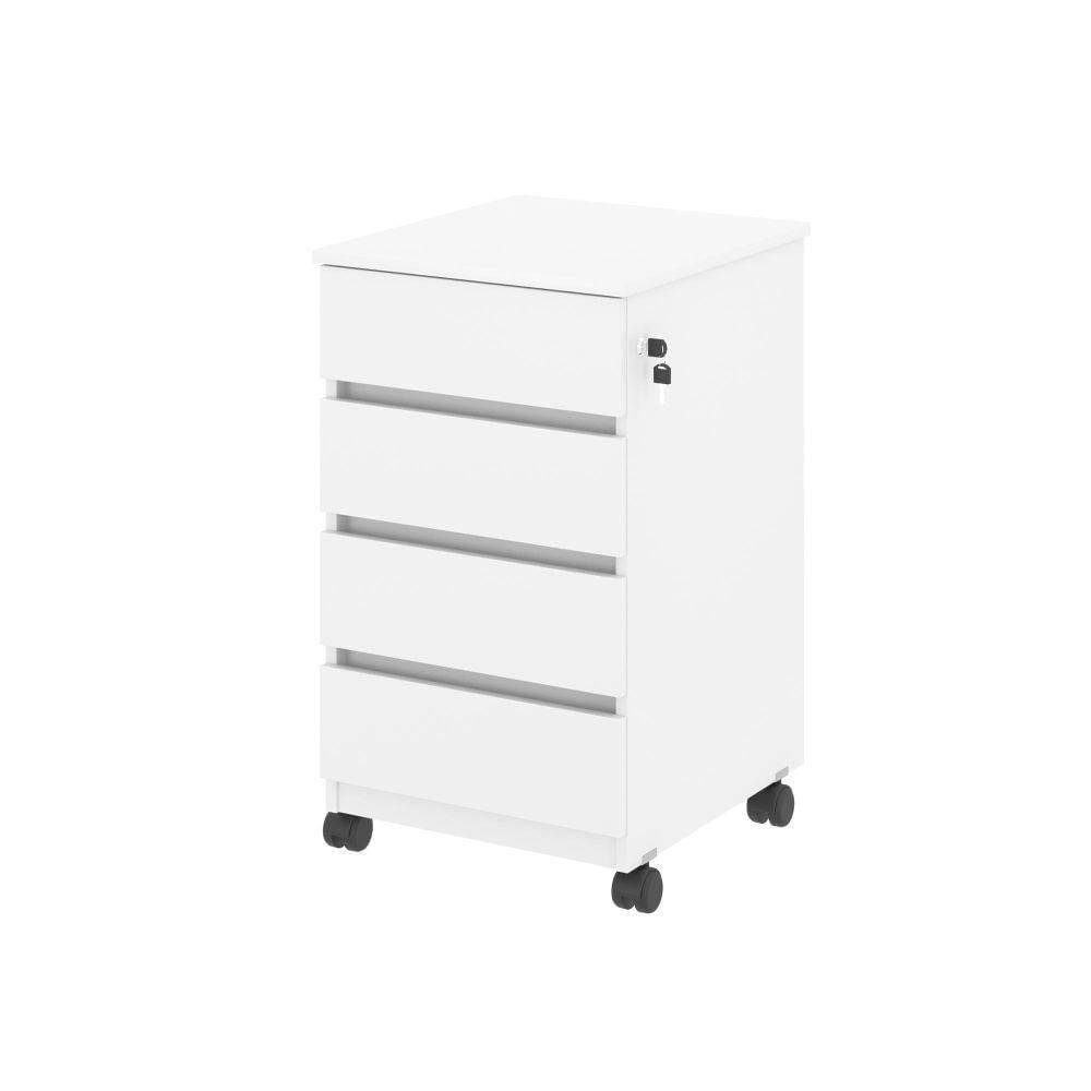 Miniatura Arquivo Com 4 Gavetas Verbena Branco