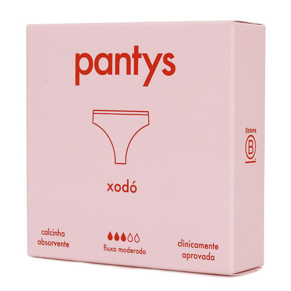 Miniatura Calcinha Absorvente Pantys Xodó Fluxo Moderado Tamanho P 1 Unidade