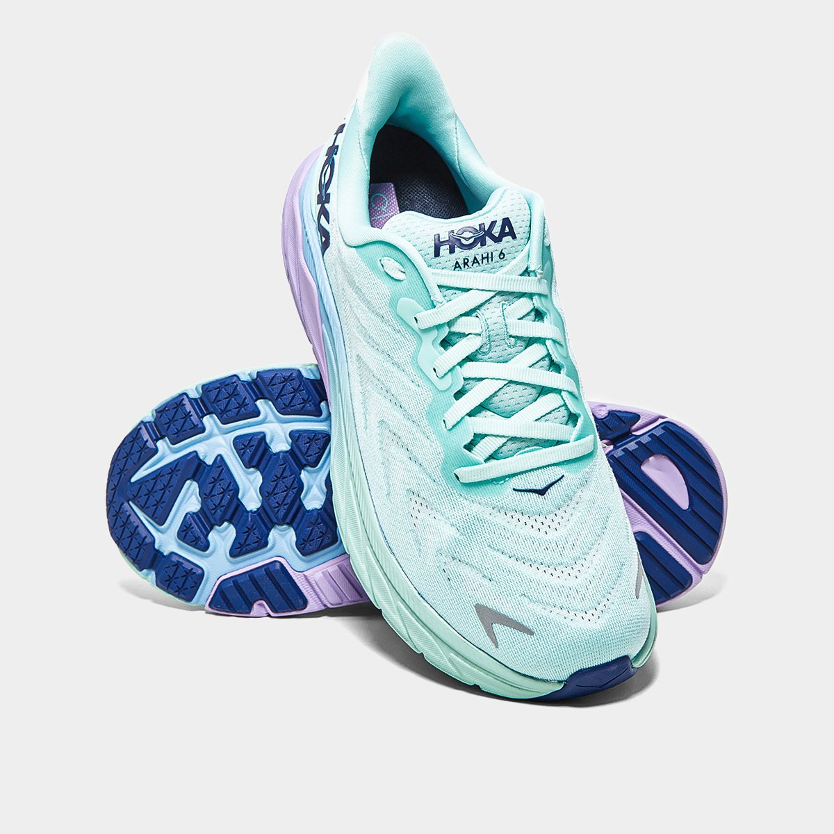 Miniatura Tênis Hoka Arahi 6 Feminino Verde água - 36