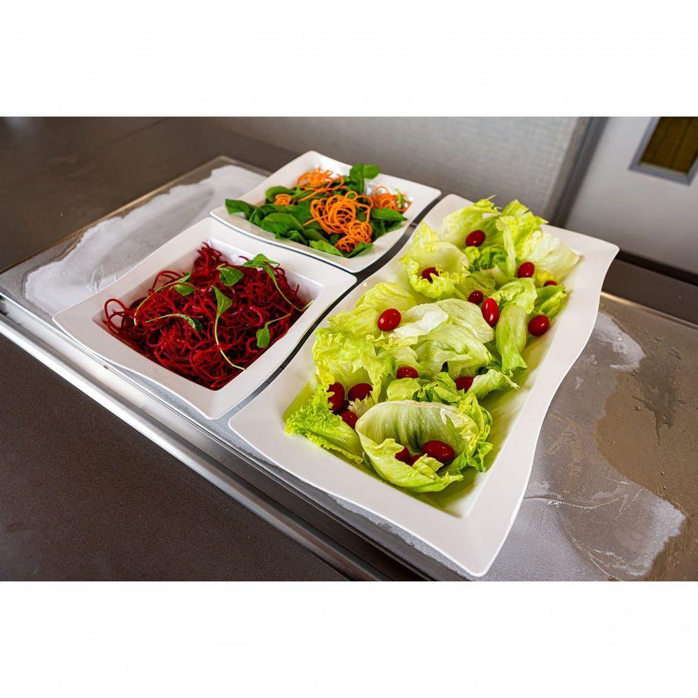 Miniatura Saladeira Moove Retangular 5l Preta Em Policarbonato Linha Profissional Cook Vem