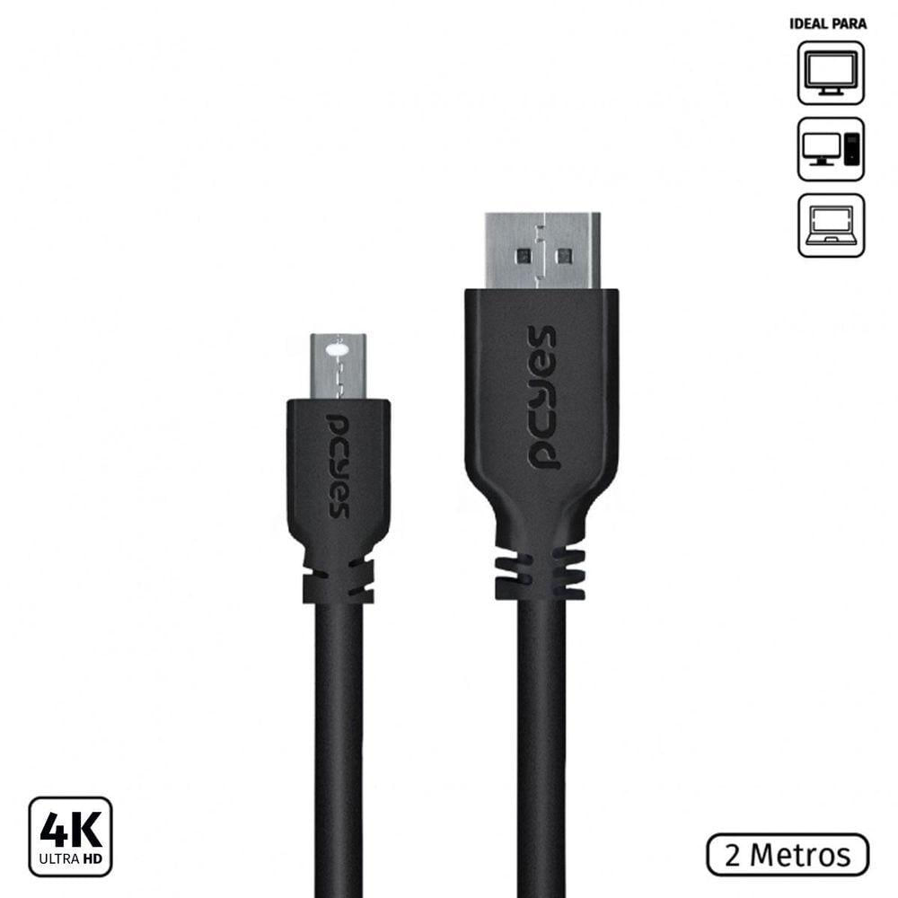 Miniatura Cabo Mini Displayport Macho 2m Pmddpm-2