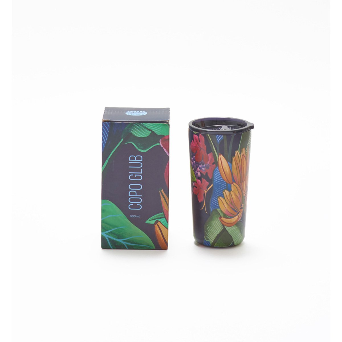 Miniatura Copo Farm Glub Banana Uva 500 Ml Feminino Azul