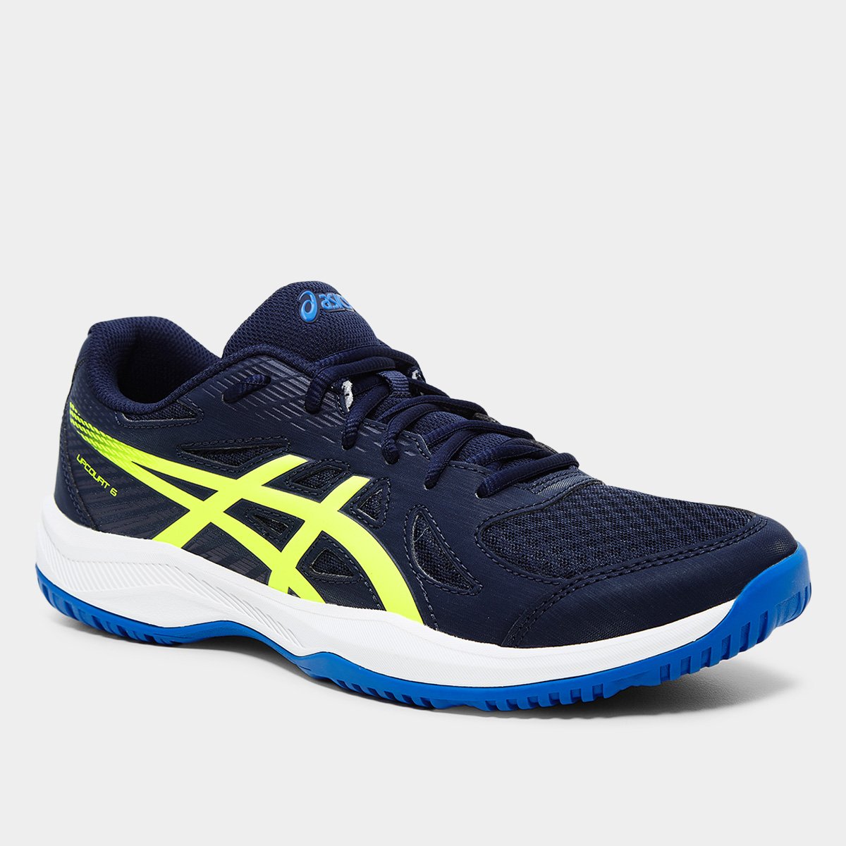 Miniatura Tênis Asics Upcourt 6 Masculino Azul+amarelo - 41