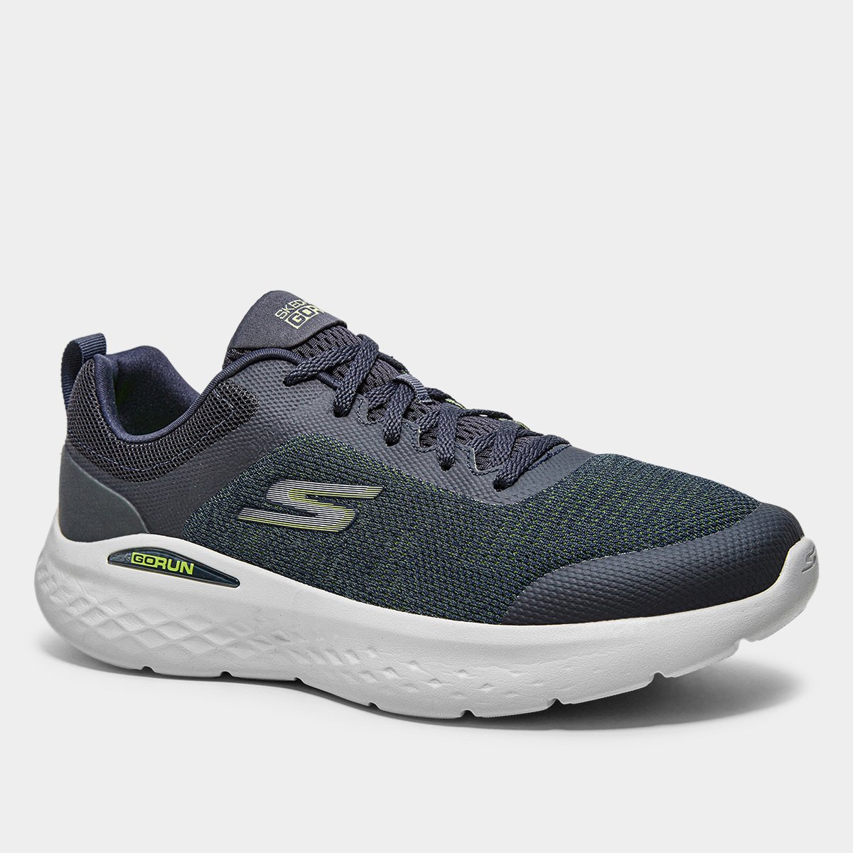Miniatura Tênis Skechers Go Run Lite Masculino Marinho+Verde - 38