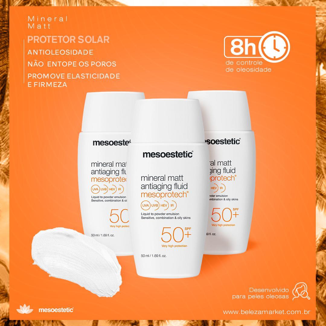 Miniatura Protetor Solar Pele Acneica - 50 Mineral Matt Mesoestetic