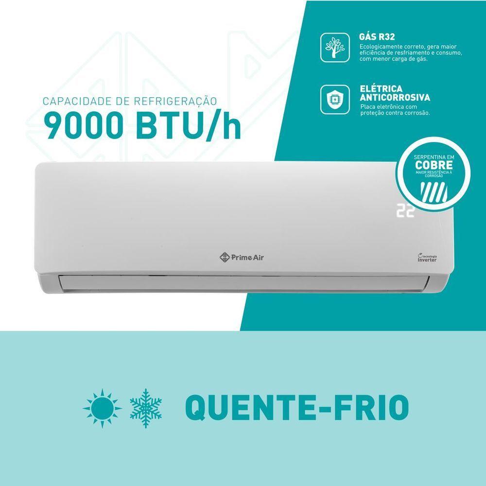 Ar Condicionado Split 9000 BTU/h Prime Air 9QC Quente E Frio 220V