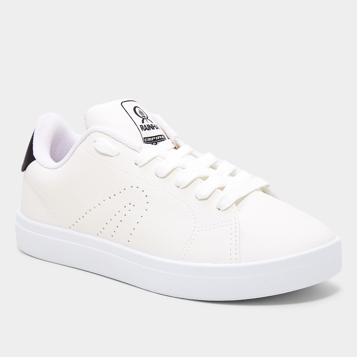 Miniatura Tênis Rainha Empire Unissex Branco+Preto - 35