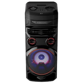 Miniatura Torre de Som Acústica LG XBOOM RNC7 com Multi Bluetooth, Karaokê, Entrada de Microfone e Guitarra