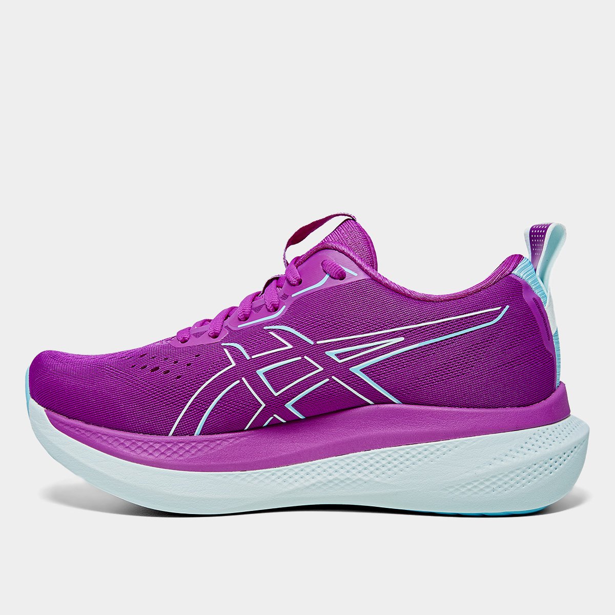 Tênis Asics Glideride Max Feminino Rosa+Azul - 35