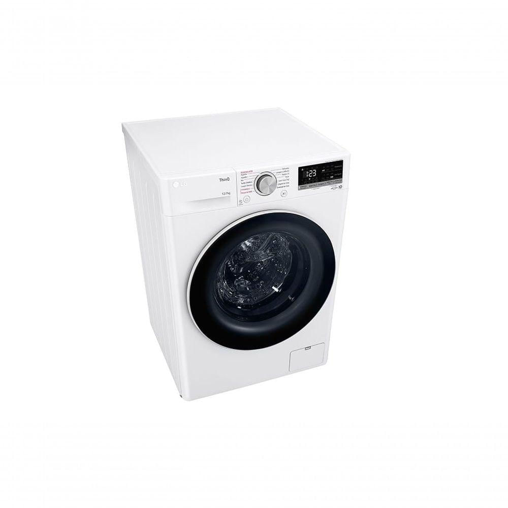 Miniatura Lava e Seca Smart LG VC4 12kg Branca Com Inteligência Artificial AIDD CV5012WC4 110V