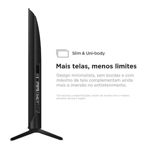 Smart TV 50” Ultra HD 4K TCL 50P755 LED com Google TV, Dolby Vision e Atmos, HDR10+, Wi-Fi, Bluetooth, Google Assistente e Design sem Bordas TV 50" TCL 50P755 4K UHD HDMI/USB/WIFI