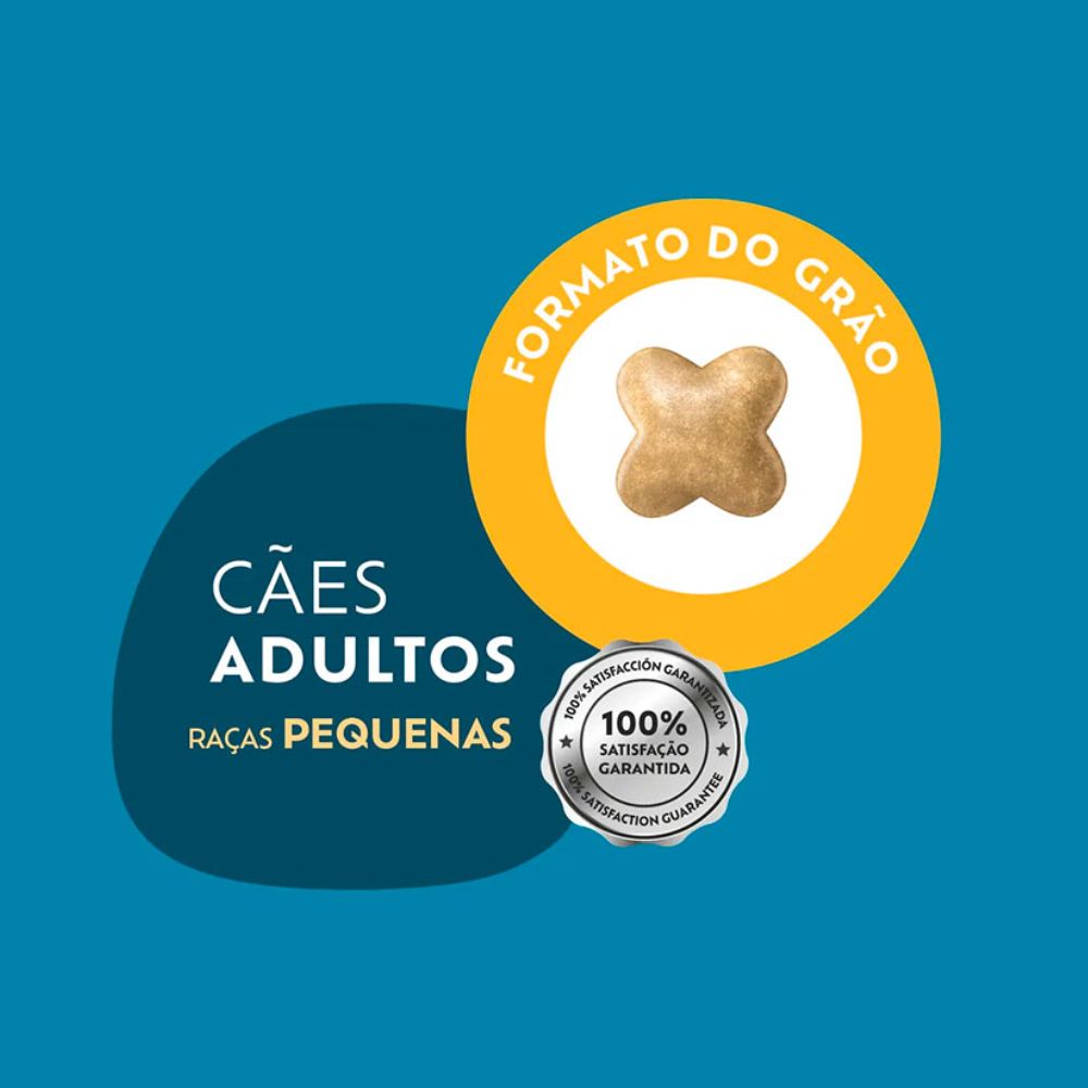 Miniatura Racao para Cachorro Quatree Select Adulto Raca Pequenas Sabor Carne e Arroz e Batata Doce 3kg