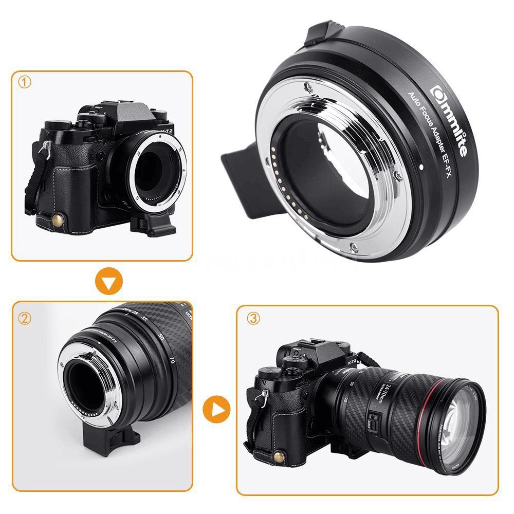 Miniatura Adaptador Commlite Cm-Ef-Fx Lente Canon Ef/Ef-S Fujifilm