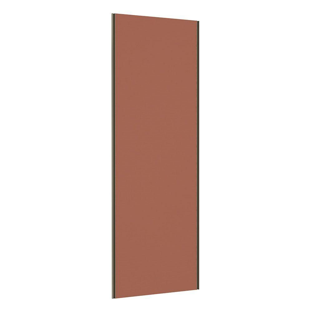 Miniatura Porta De Correr 80cm Com Puxador Inox E Kit Ferragem Gaia