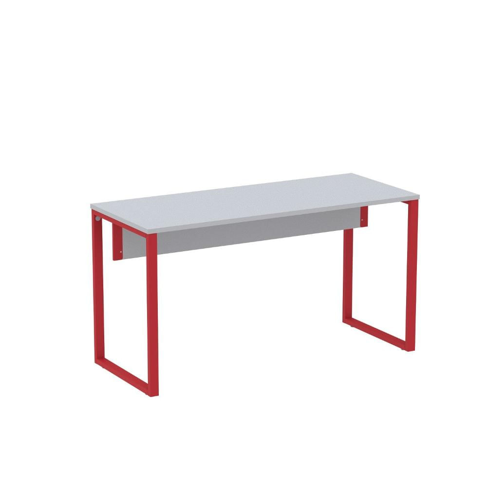 Miniatura Mesa Madeira 120x60cm M120/60p25tub Cinza/Vermelho