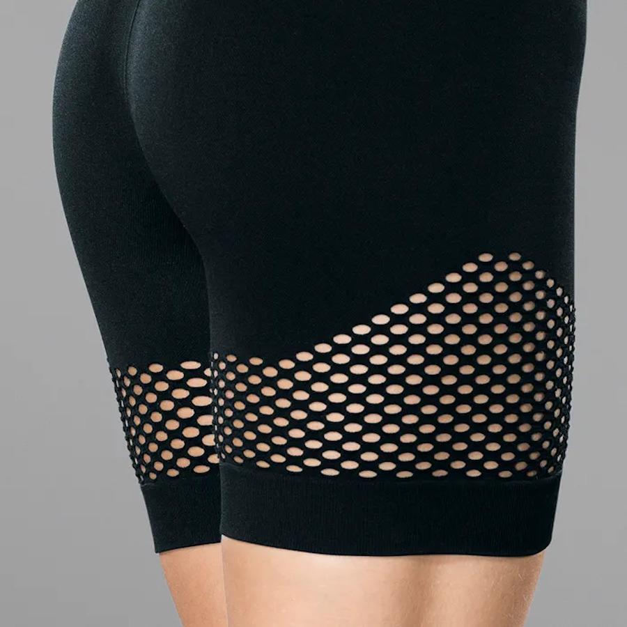 Miniatura Bermuda Feminina Arrastão Lupo Sem Costura 71333 Preto Gg