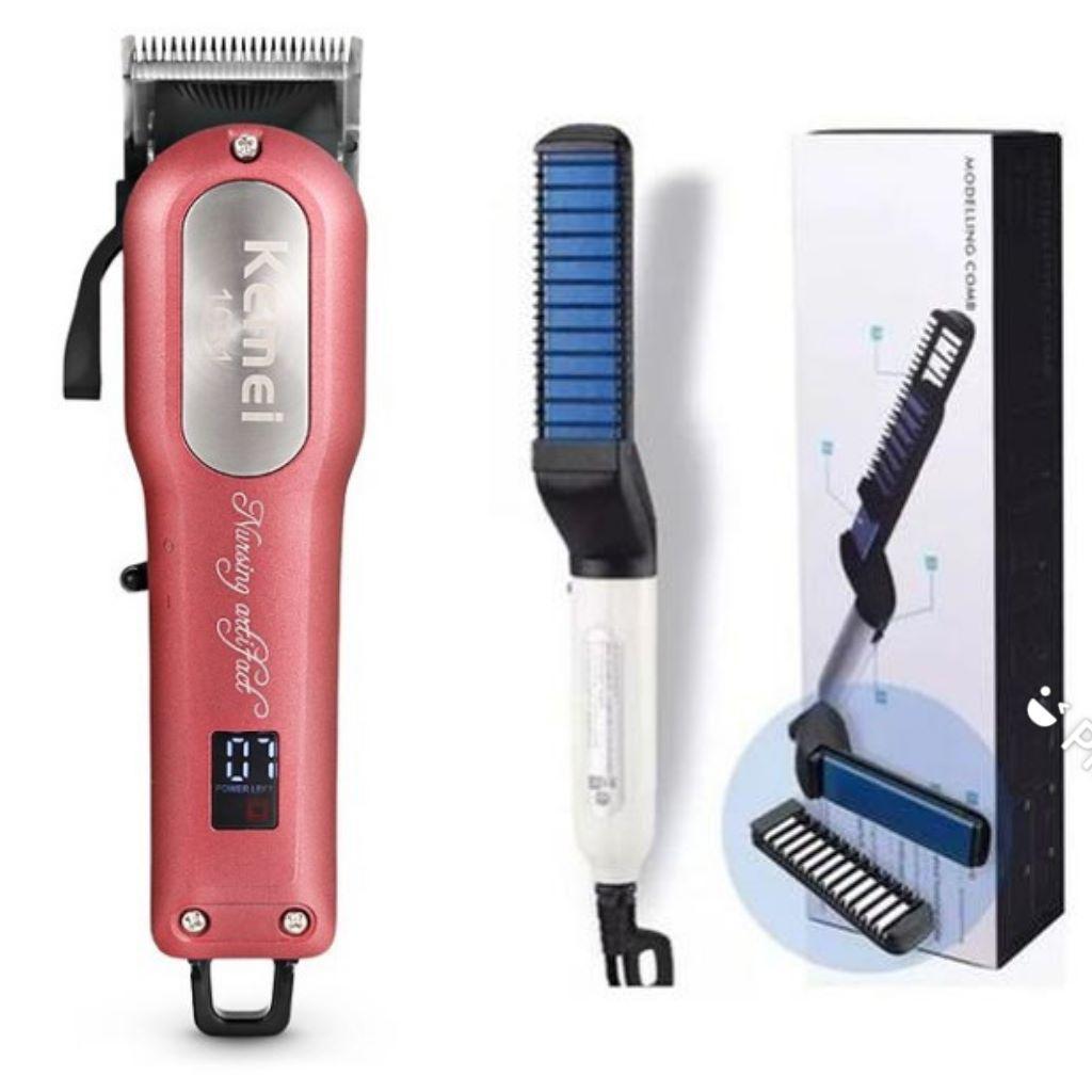 Kemei Km 1031 Maq Cortar Cabelo Chapinha Alisar Barba Cabelo